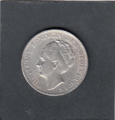 Beschrijving: 1 Gulden WILHELMINA 